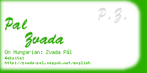 pal zvada business card